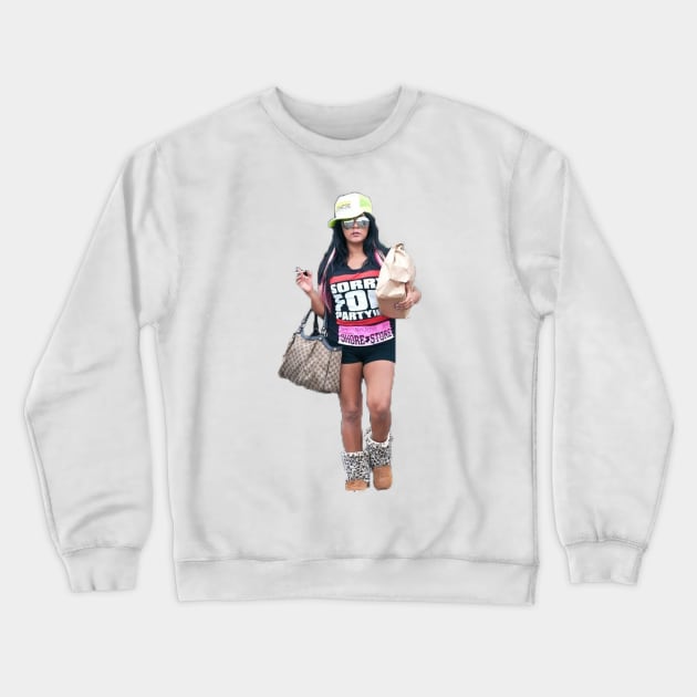 SNOOKI FROM JERSEY SHORE Crewneck Sweatshirt by ematzzz